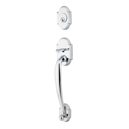 Emtek Bright Chrome Handleset 4322RBKUS26 4322RBKUS26